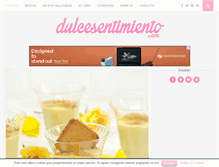 Tablet Screenshot of dulcesentimiento.com